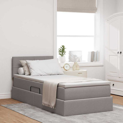 Letto con contenitore e LED Talpa 90 x 190 cm Tessuto | homemem39
