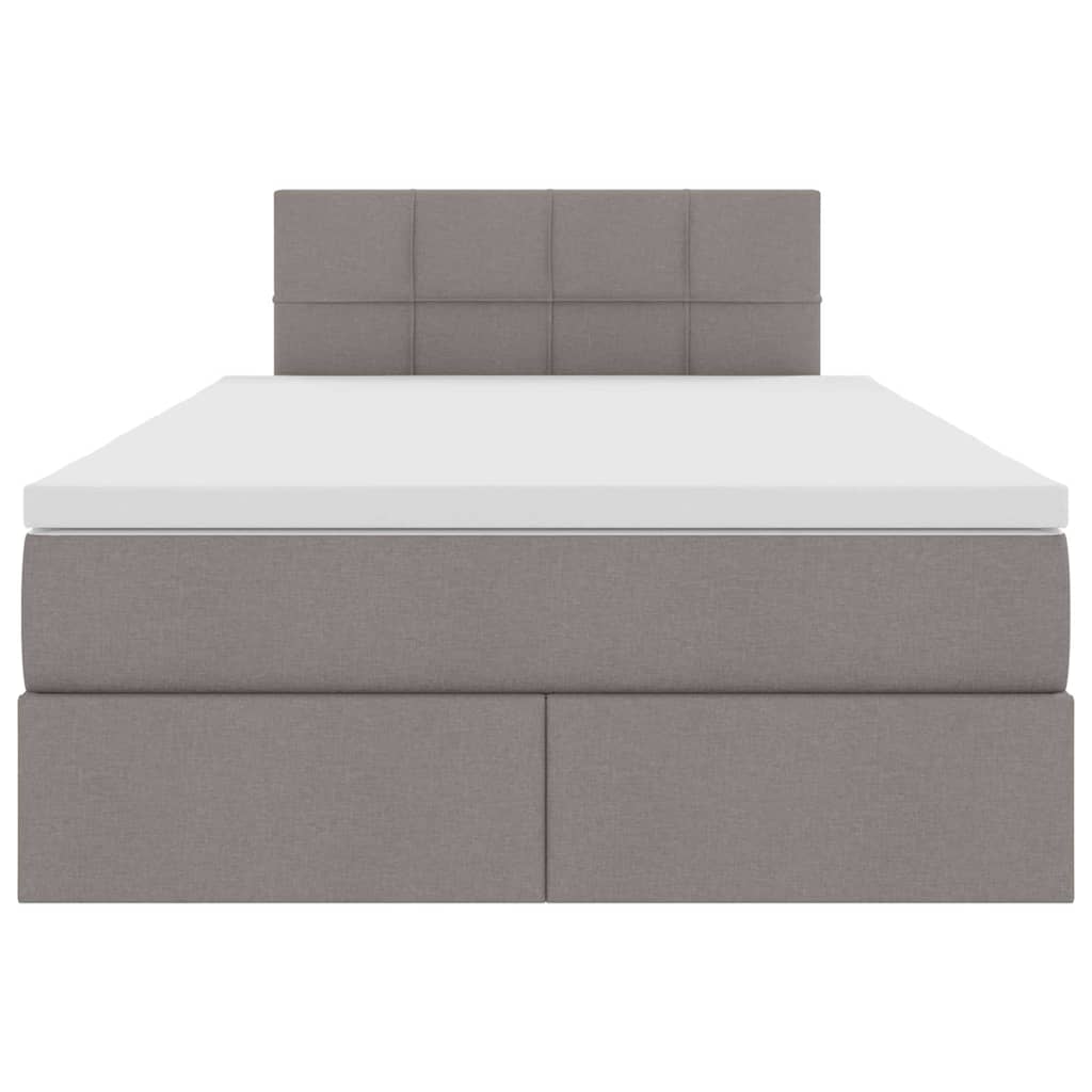 Letto con contenitore LED e materasso Tortora 120 x 200 cm | homemem39