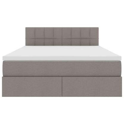 Letto con contenitore e LED con led Talpa 140 x 200 cm Tessuto | homemem39