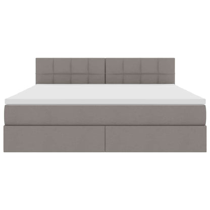 Letto con contenitore e LED con led Talpa 180 x 200 cm Tessuto | homemem39