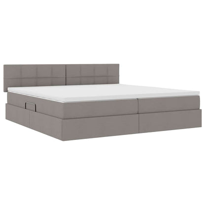 Letto con contenitore e LED con led Talpa 200 x 200 cm Tessuto | homemem39