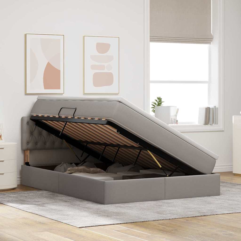 Letto con contenitore e LED Talpa 140 x 200 cm Poliestere