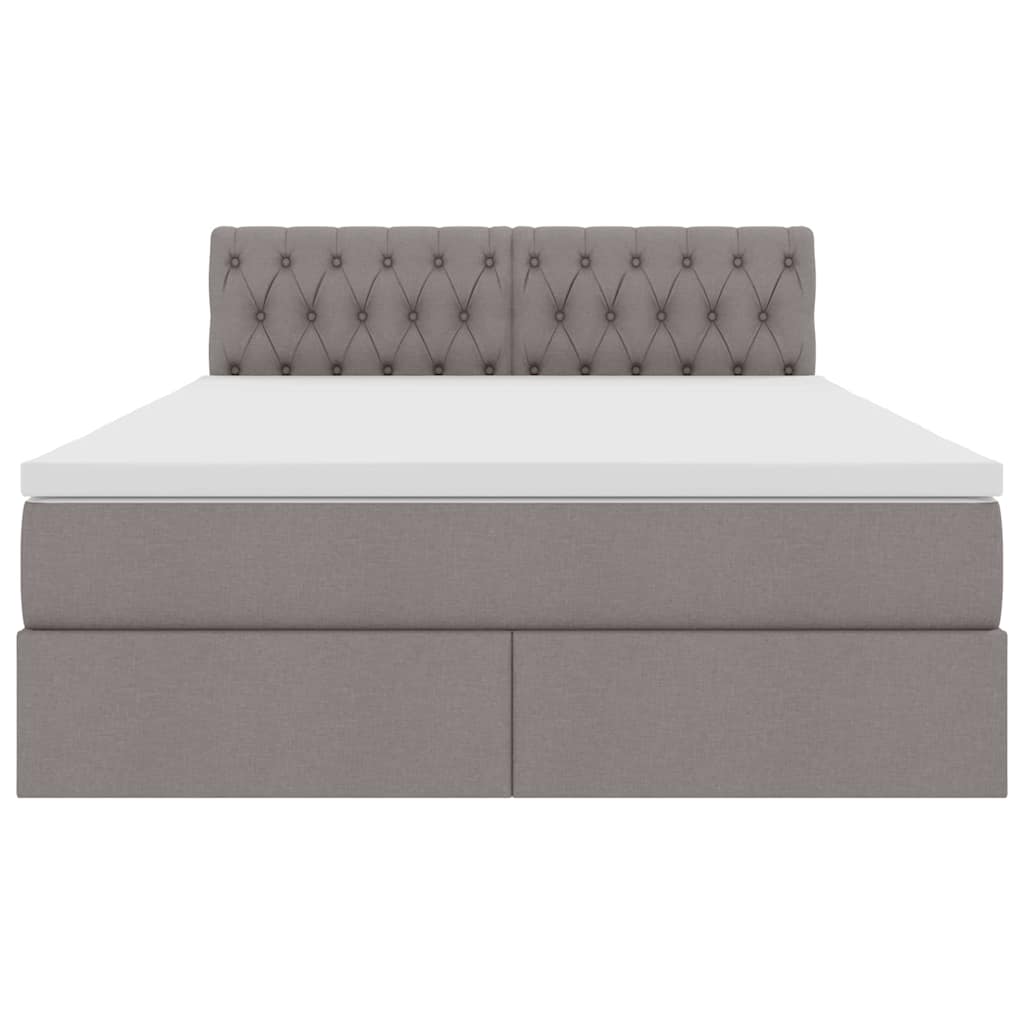Letto con contenitore e LED con led Talpa 140 x 200 cm Tessuto | homemem39