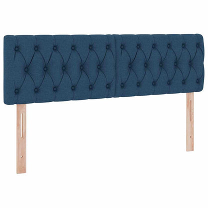 Letto con contenitore e LED con led Blu 140 x 200 cm Tessuto | homemem39
