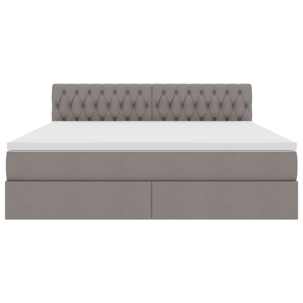 Letto con contenitore e LED con led Talpa 180 x 200 cm Tessuto | homemem39
