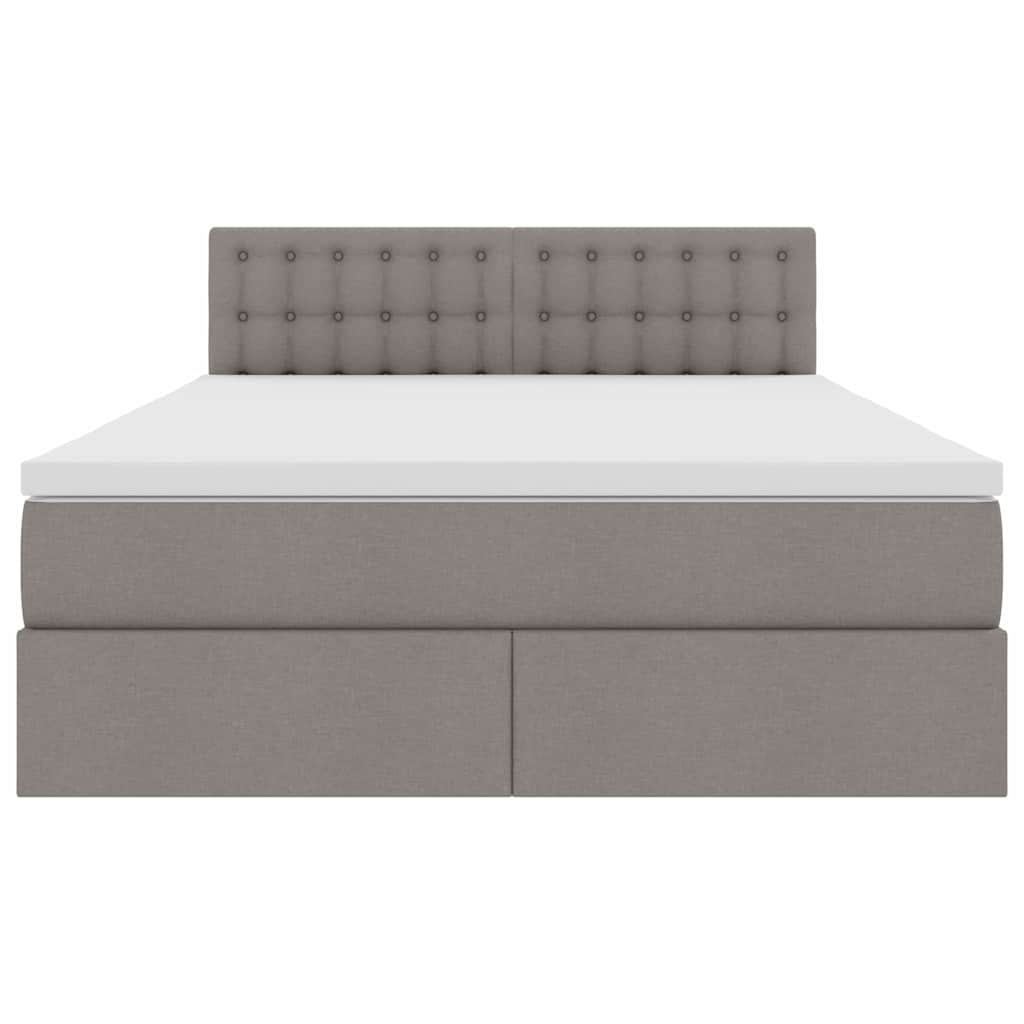 Letto con contenitore e LED con led Talpa 140 x 200 cm Tessuto | homemem39