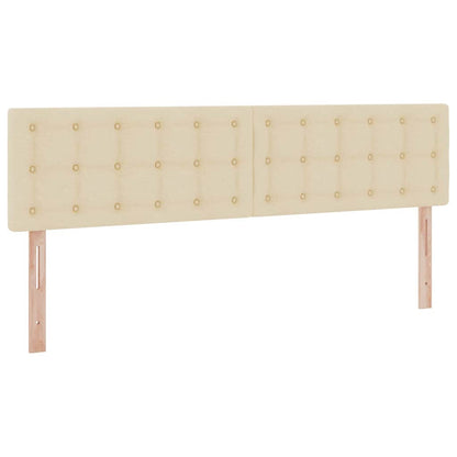 Letto con contenitore e LED Crema 180 x 200 cm Poliestere