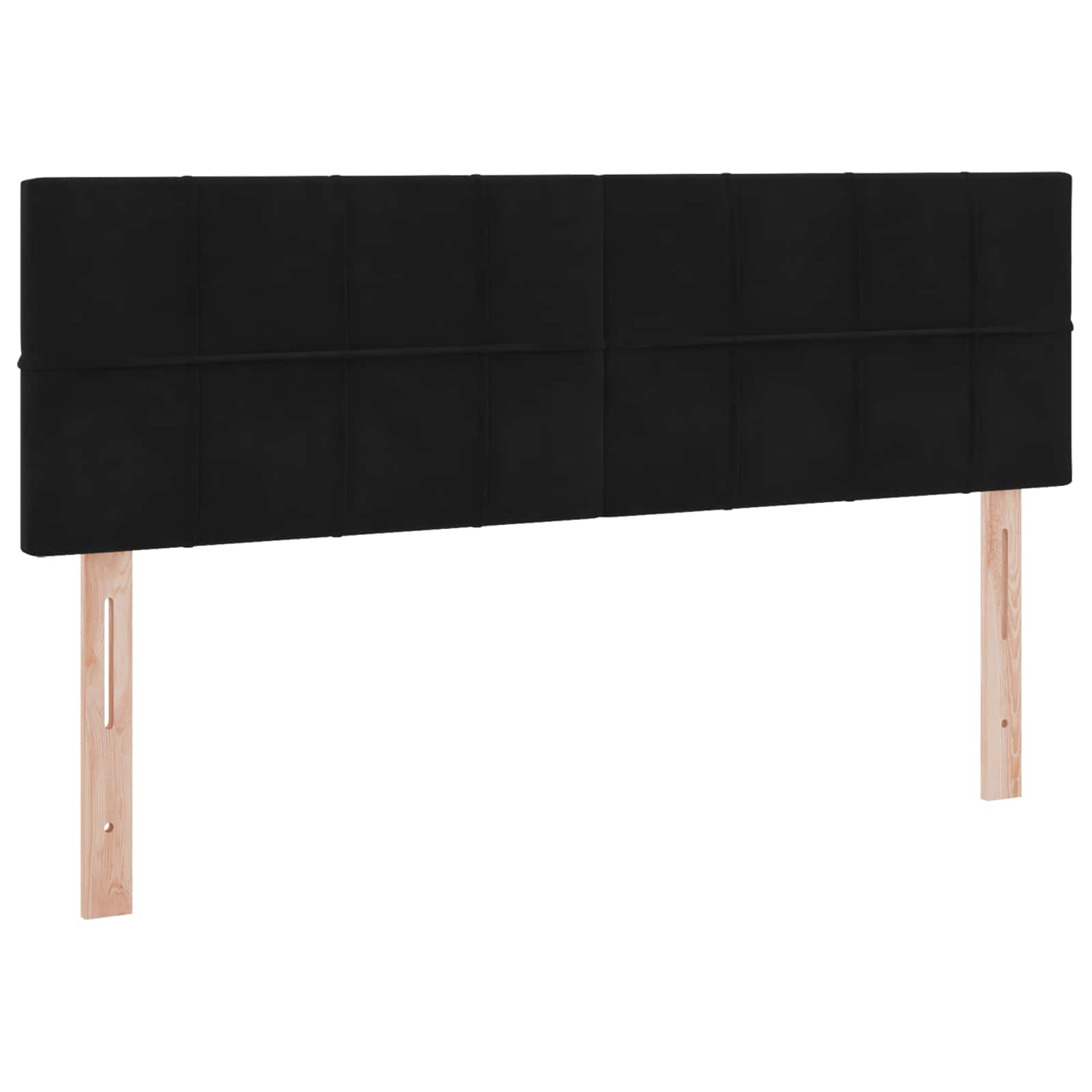 Letto con contenitore LED e materasso Nero 140 x 200 cm Velluto | homemem39