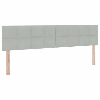 Letto con contenitore LED e materasso Grigio Chiaro | homemem39