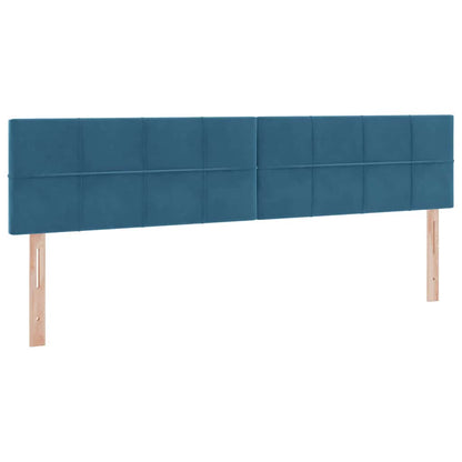 Letto con contenitore LED e materasso Blu Scuro 200 x 200 cm | homemem39