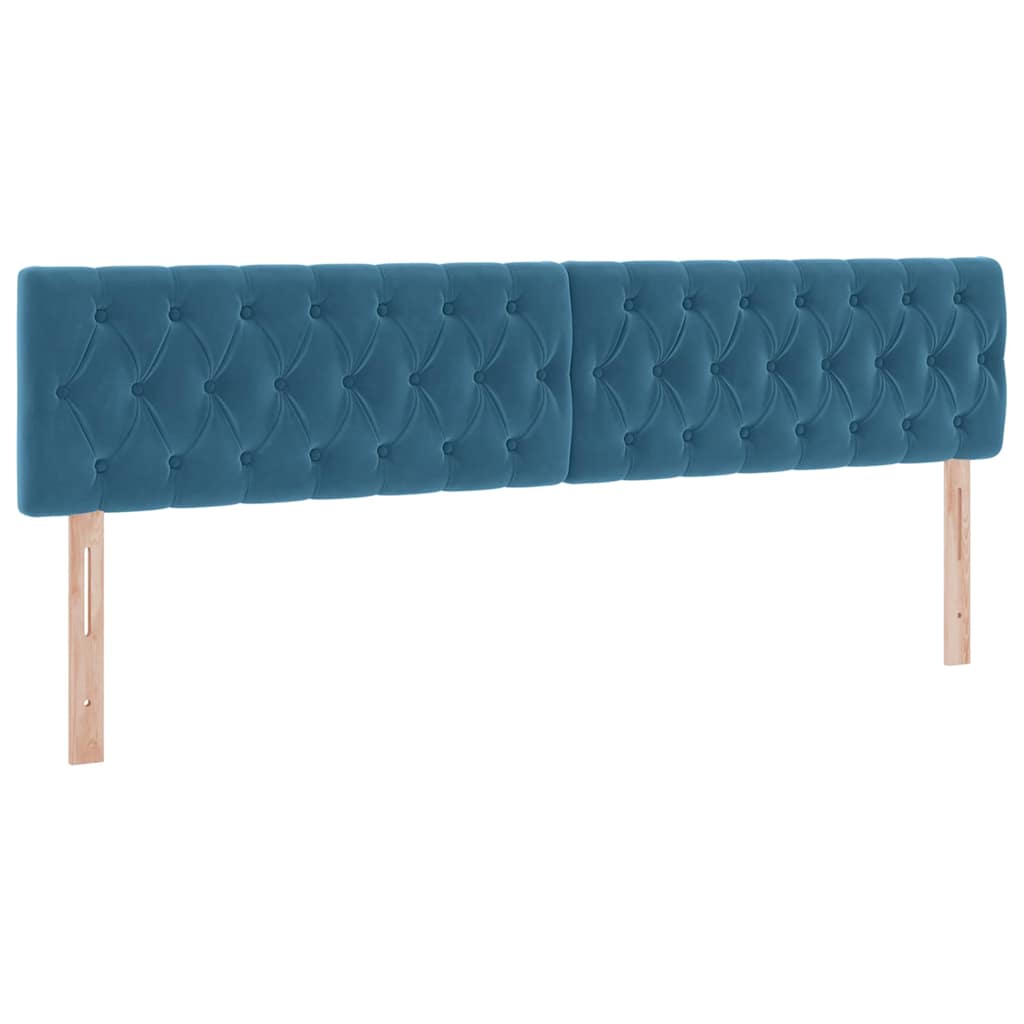 Letto con contenitore LED e materasso Blu Scuro 200 x 200 cm | homemem39