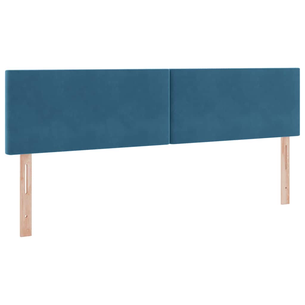 Letto con contenitore LED e materasso Blu Scuro 180 x 200 cm