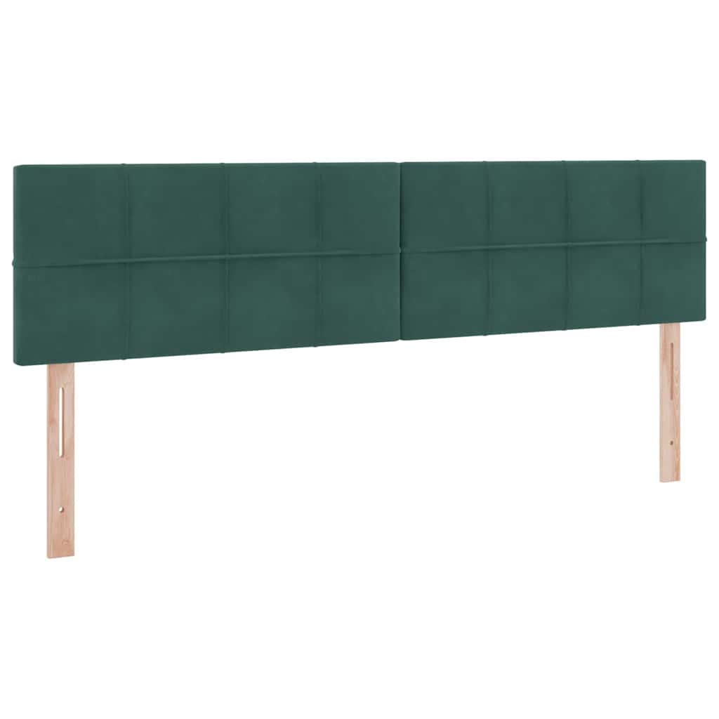 Letto con contenitore LED e materasso Verde Scuro 180 x 200 cm