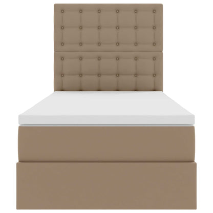 Letto con Contenitore Cappuccino 90 x 200 cm Pelle Sintetica | homemem39