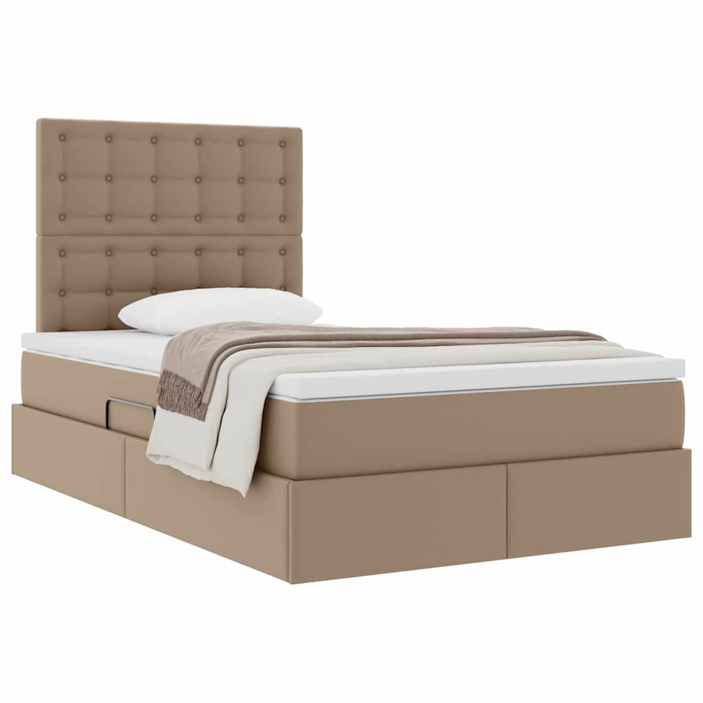 Letto con Contenitore Cappuccino 120 x 200 cm Pelle Sintetica | homemem39