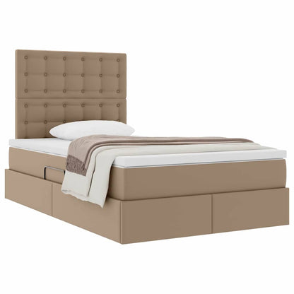 Letto con Contenitore Cappuccino 120 x 200 cm Pelle Sintetica | homemem39
