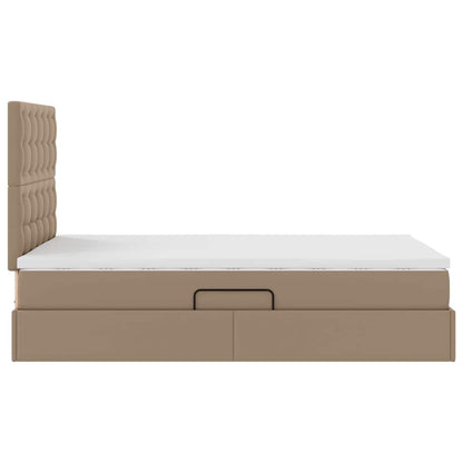 Letto con Contenitore Cappuccino 120 x 200 cm Pelle Sintetica | homemem39