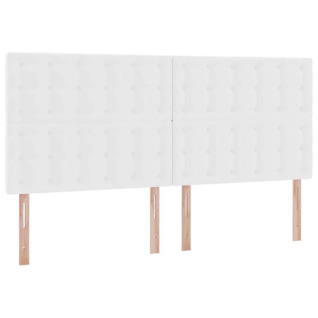 Letto con Contenitore Bianco Puro 200 x 200 cm Pelle Sintetica | homemem39