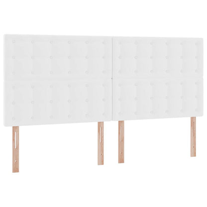 Letto con Contenitore Bianco Puro 200 x 200 cm Pelle Sintetica | homemem39