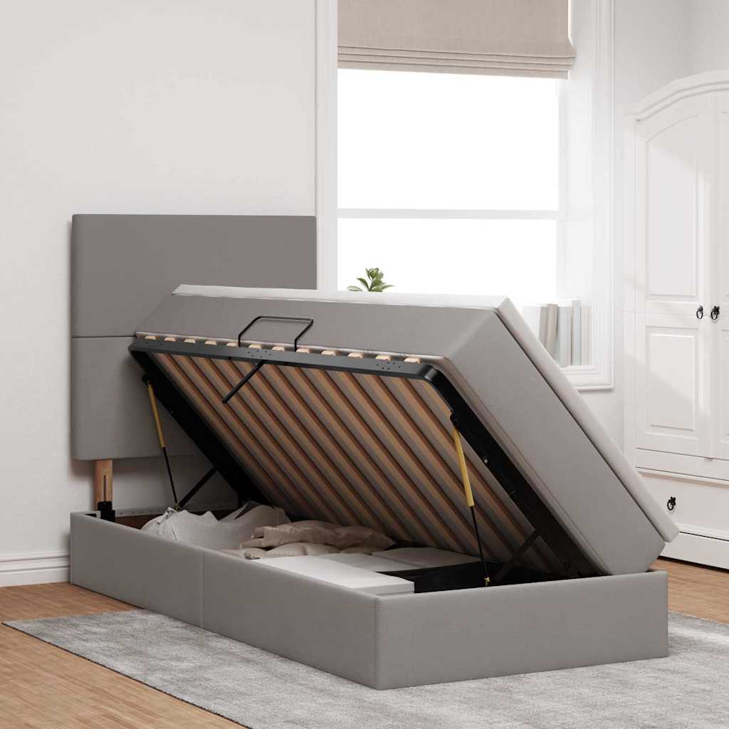 Letto con contenitore e materasso Talpa 90 x 190 cm Tessuto | homemem39