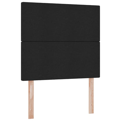 Letto con contenitore e materasso Nero 100 x 200 cm Tessuto | homemem39