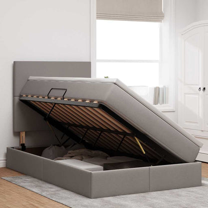 Letto con contenitore e materasso Talpa 120 x 200 cm Tessuto | homemem39