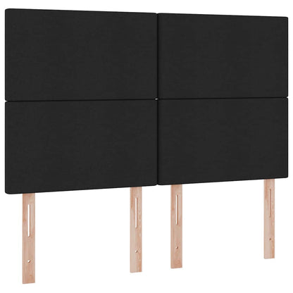 Letto con contenitore e materasso Nero 140 x 200 cm Poliestere