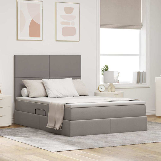 Letto con contenitore e materasso Talpa 140 x 200 cm Tessuto | homemem39