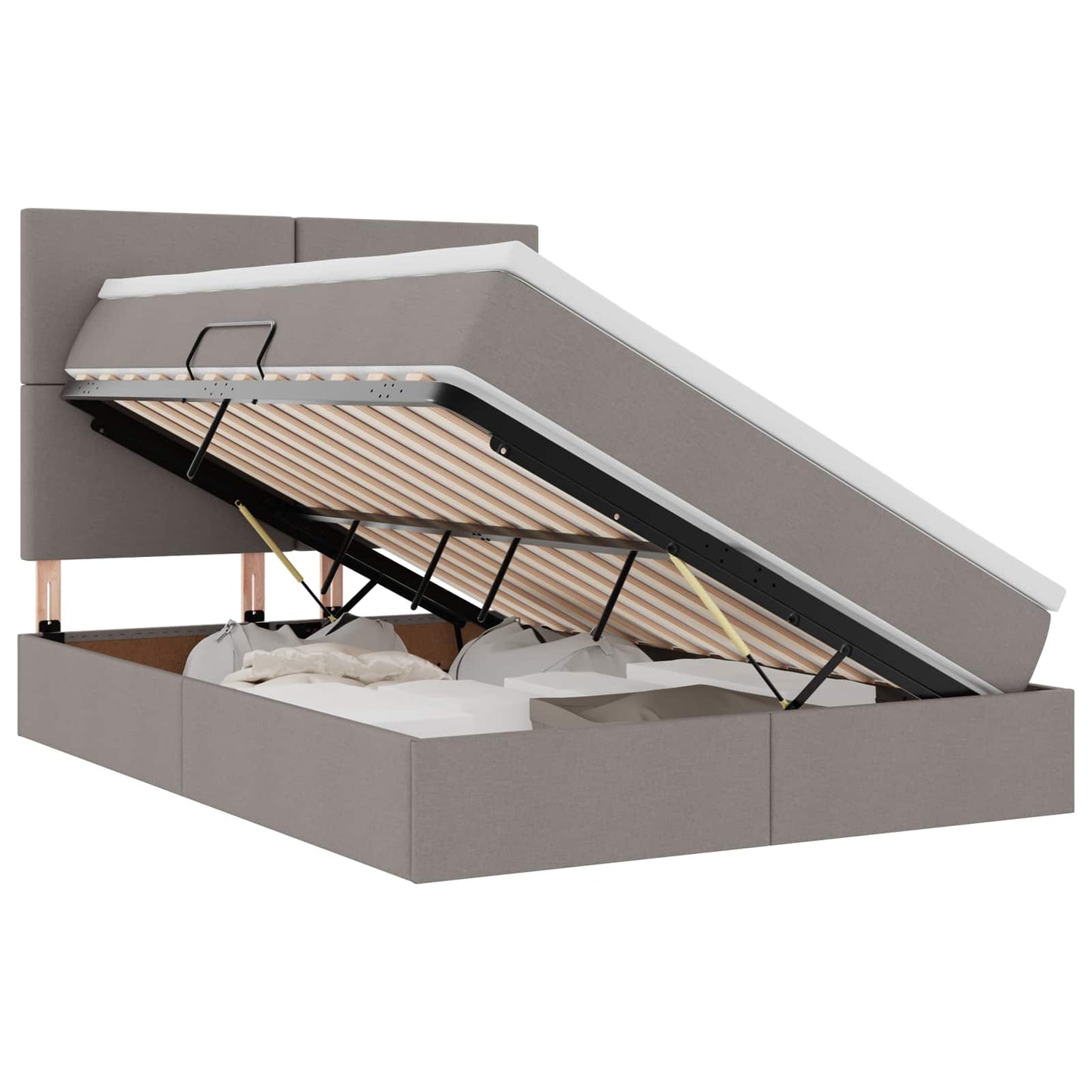 Letto con contenitore e materasso Talpa 140 x 200 cm Tessuto | homemem39