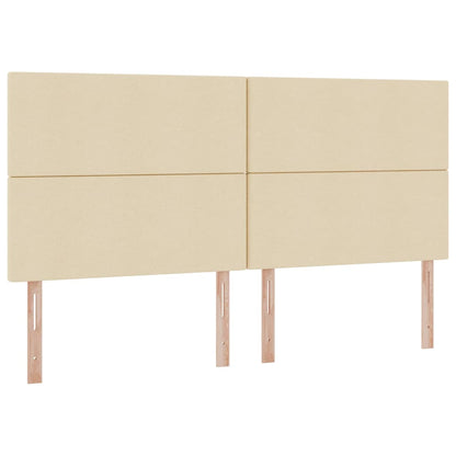 Letto con contenitore e materasso Crema 200 x 200 cm Tessuto | homemem39
