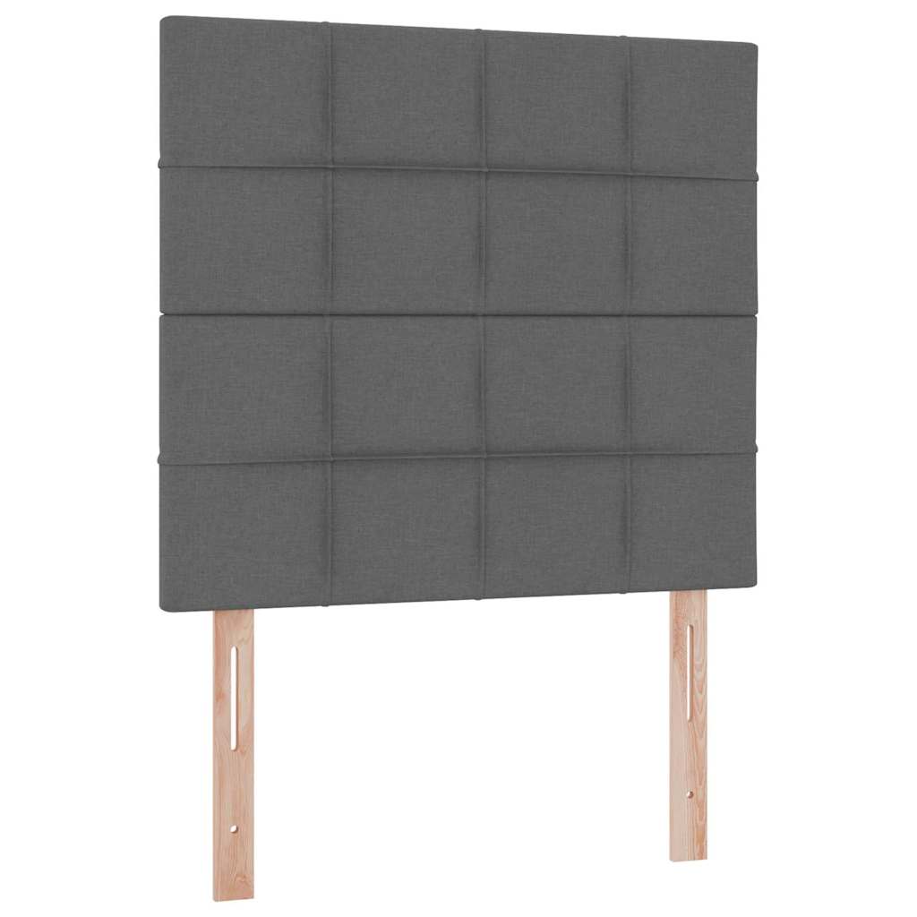 Letto con contenitore e materasso Grigio scuro 90 x 190 cm | homemem39
