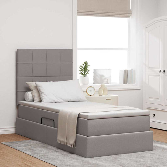 Letto con contenitore e materasso Talpa 90 x 190 cm Tessuto | homemem39