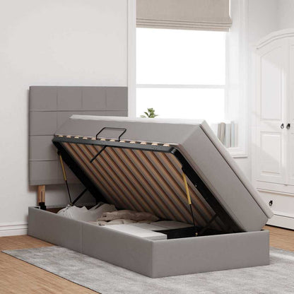 Letto con contenitore e materasso Talpa 90 x 190 cm Tessuto | homemem39