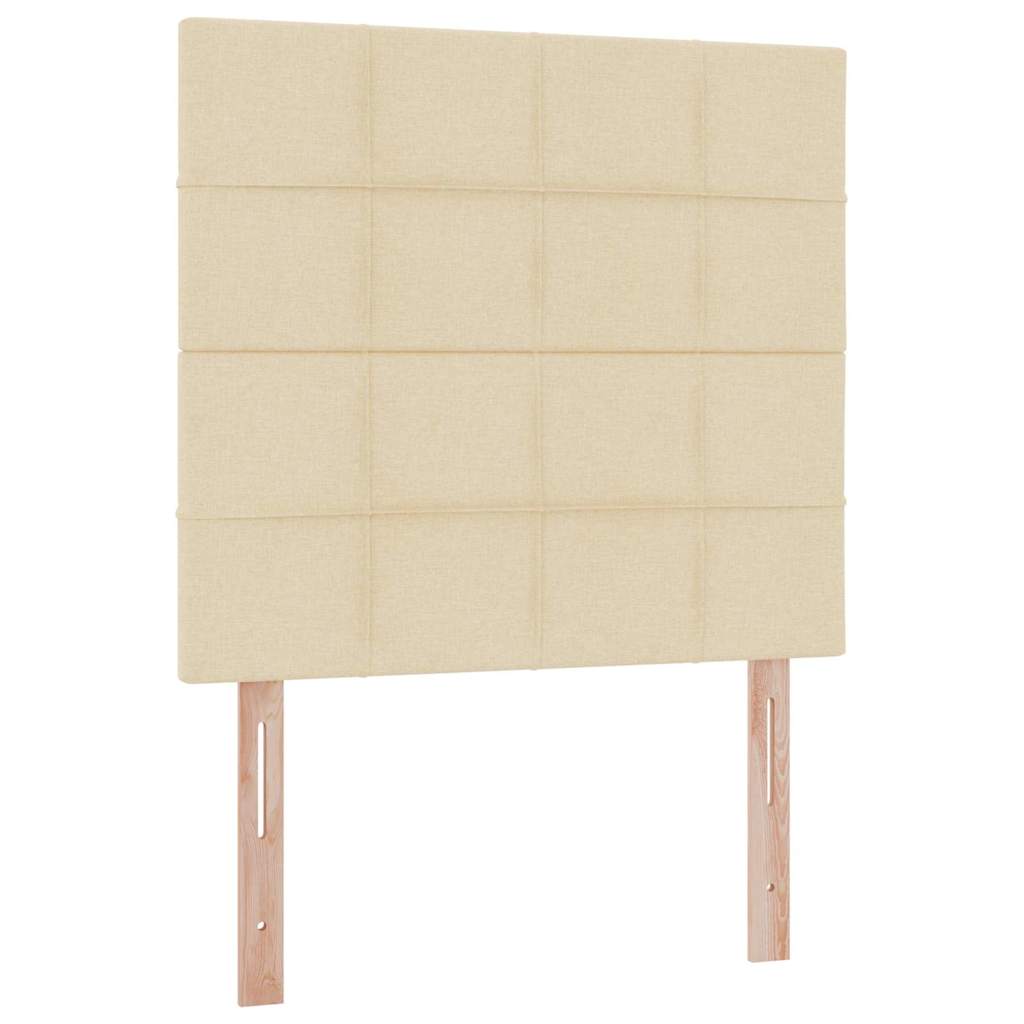Letto con contenitore e materasso Crema 100 x 200 cm Tessuto | homemem39