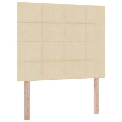 Letto con contenitore e materasso Crema 120 x 200 cm Tessuto | homemem39
