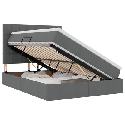 Letto con contenitore e materasso Grigio scuro 140 x 190 cm | homemem39