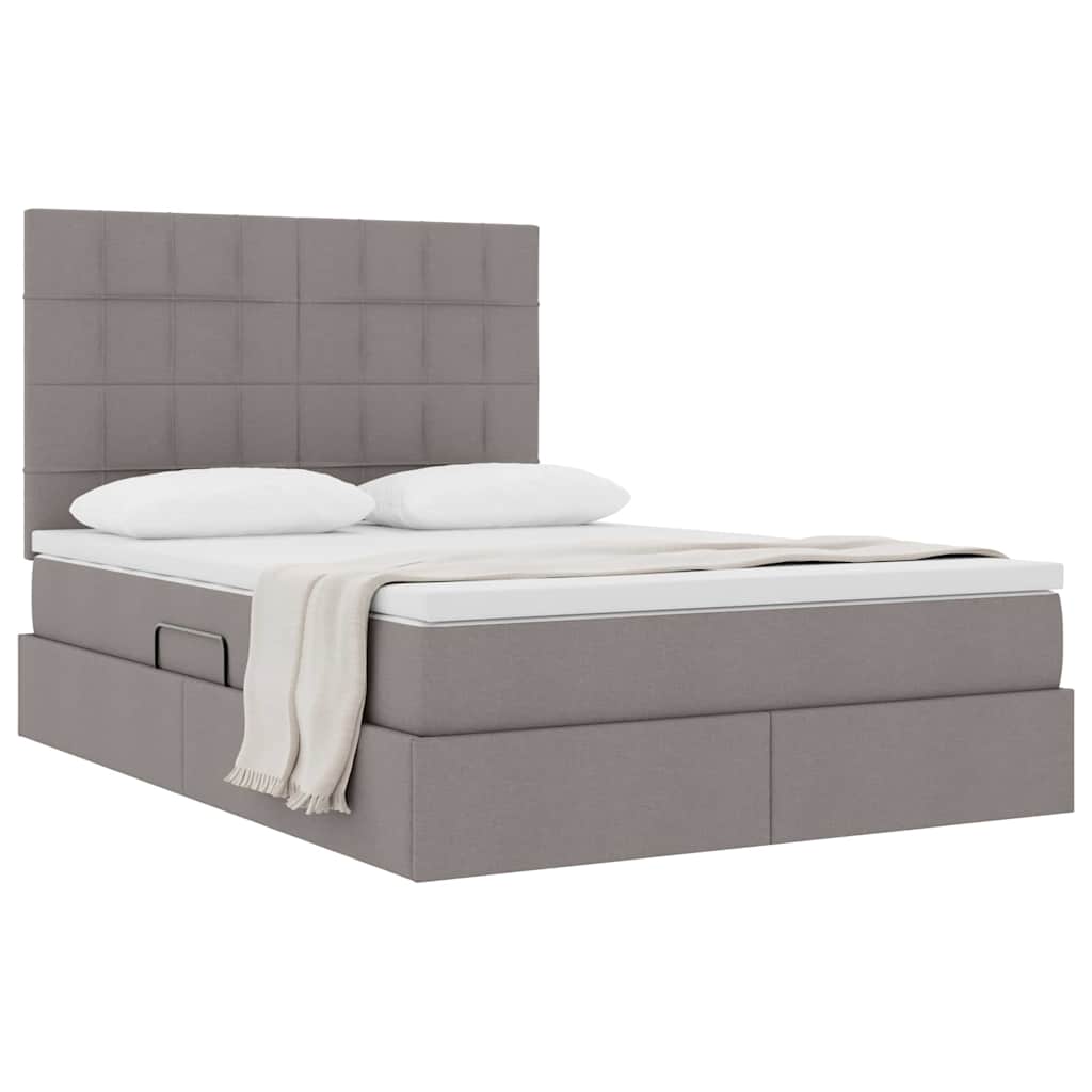 Letto con contenitore e materasso Talpa 140 x 200 cm Tessuto | homemem39