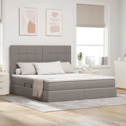 Letto con contenitore e materasso Talpa 160 x 200 cm Tessuto | homemem39