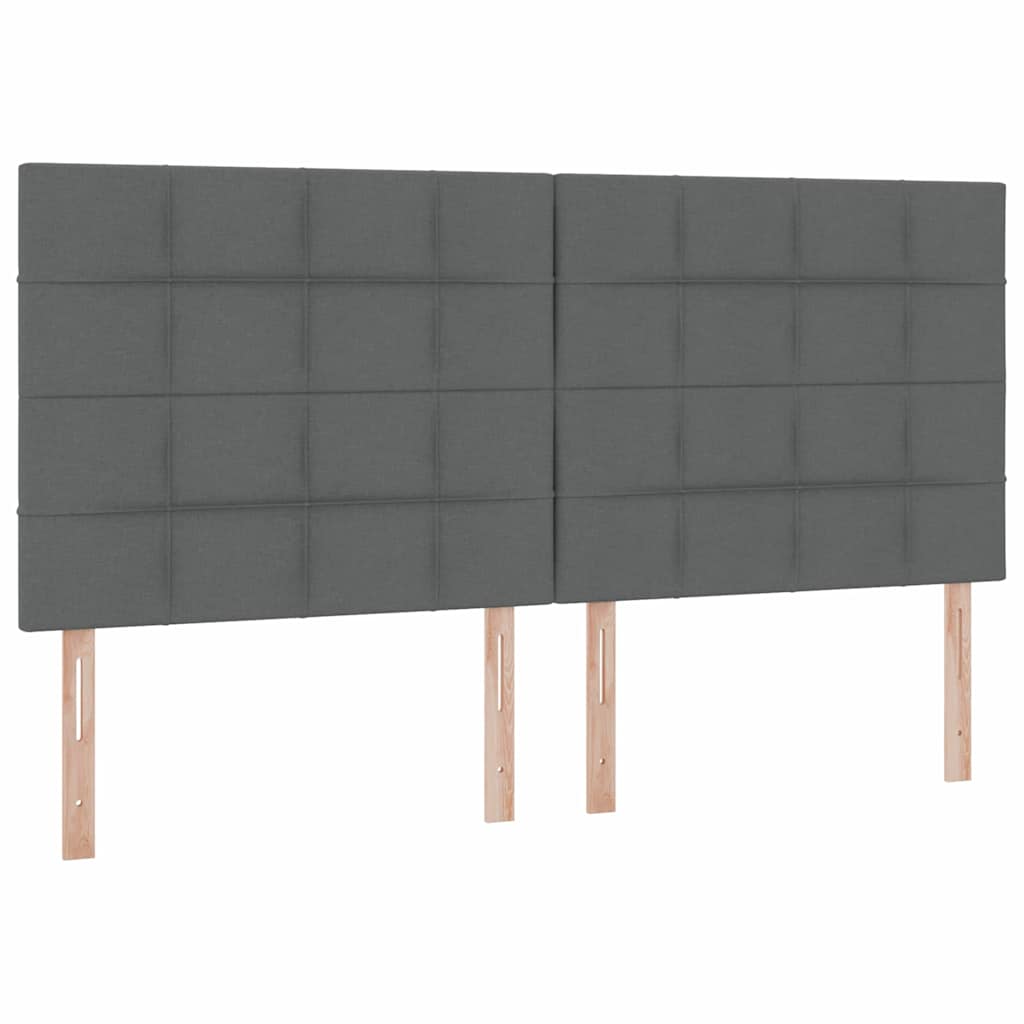 Letto con contenitore e materasso Grigio scuro 200 x 200 cm | homemem39