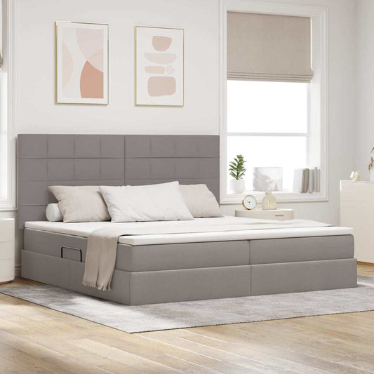 Letto con contenitore e materasso Talpa 200 x 200 cm Tessuto | homemem39