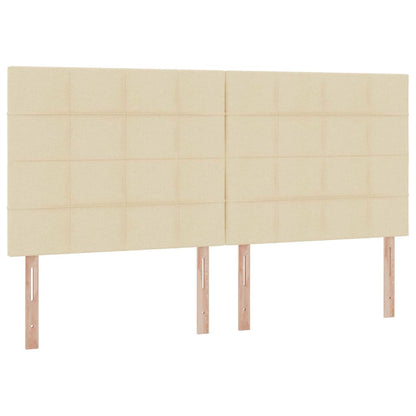 Letto con contenitore e materasso Crema 200 x 200 cm Tessuto | homemem39
