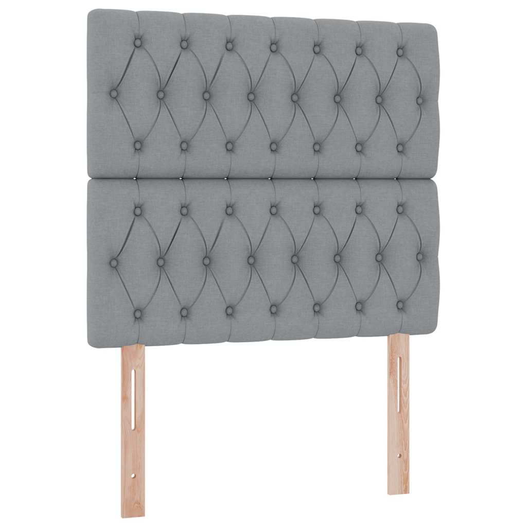 Letto con contenitore e materasso Grigio chiaro 90 x 190 cm | homemem39