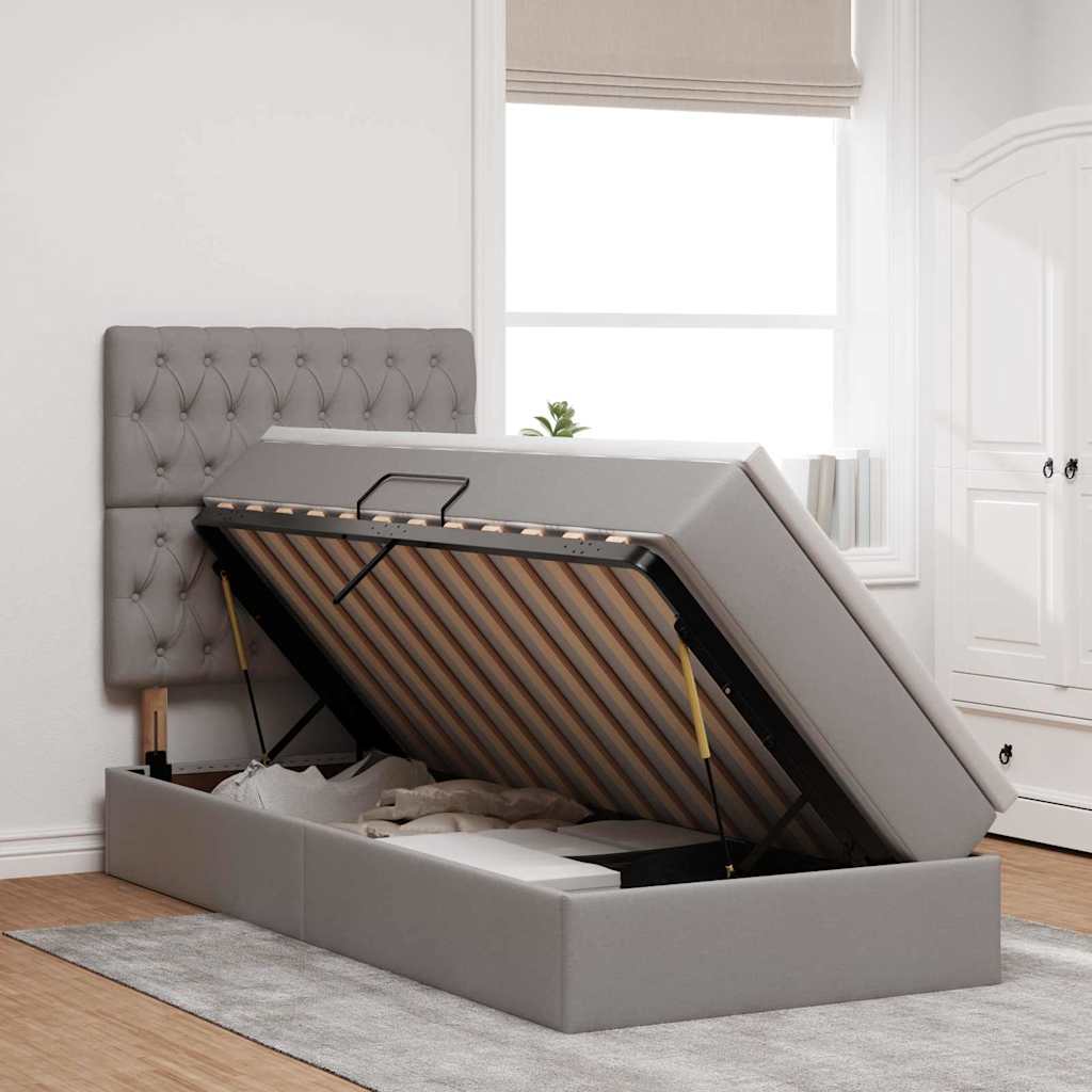 Letto con contenitore e materasso Talpa 90 x 200 cm Tessuto | homemem39