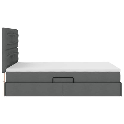 Letto con contenitore e materasso Grigio scuro 140 x 190 cm | homemem39