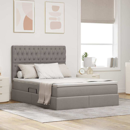 Letto con contenitore e materasso Talpa 140 x 200 cm Tessuto | homemem39