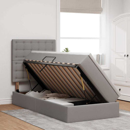 Letto con contenitore e materasso Talpa 90 x 190 cm Tessuto | homemem39