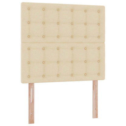 Letto con contenitore e materasso Crema 90 x 190 cm Tessuto | homemem39
