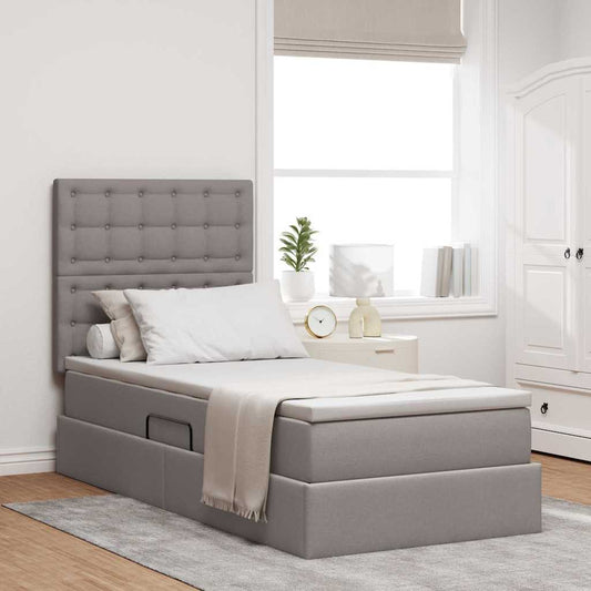 Letto con contenitore e materasso Talpa 90 x 200 cm Tessuto | homemem39