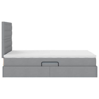 Letto con contenitore e materasso Grigio chiaro 120 x 200 cm | homemem39