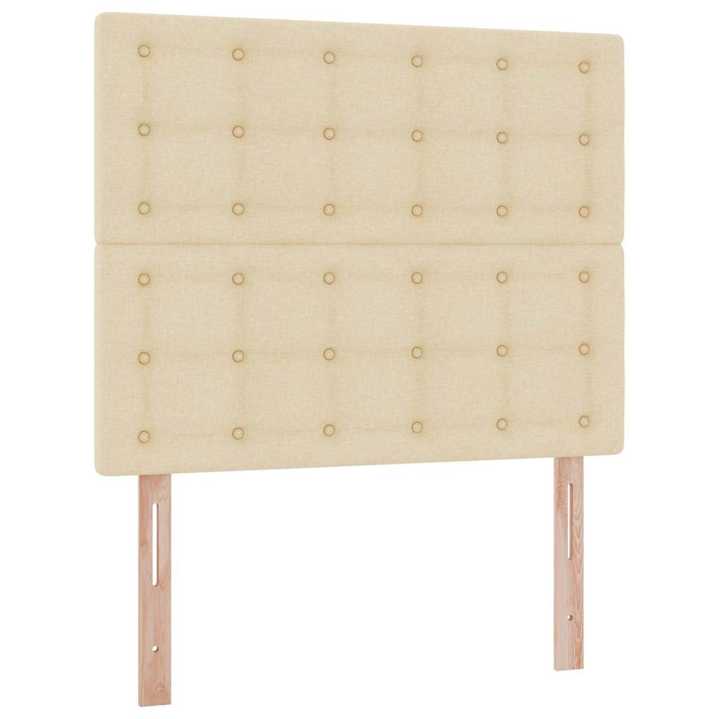 Letto con contenitore e materasso Crema 120 x 200 cm Tessuto | homemem39